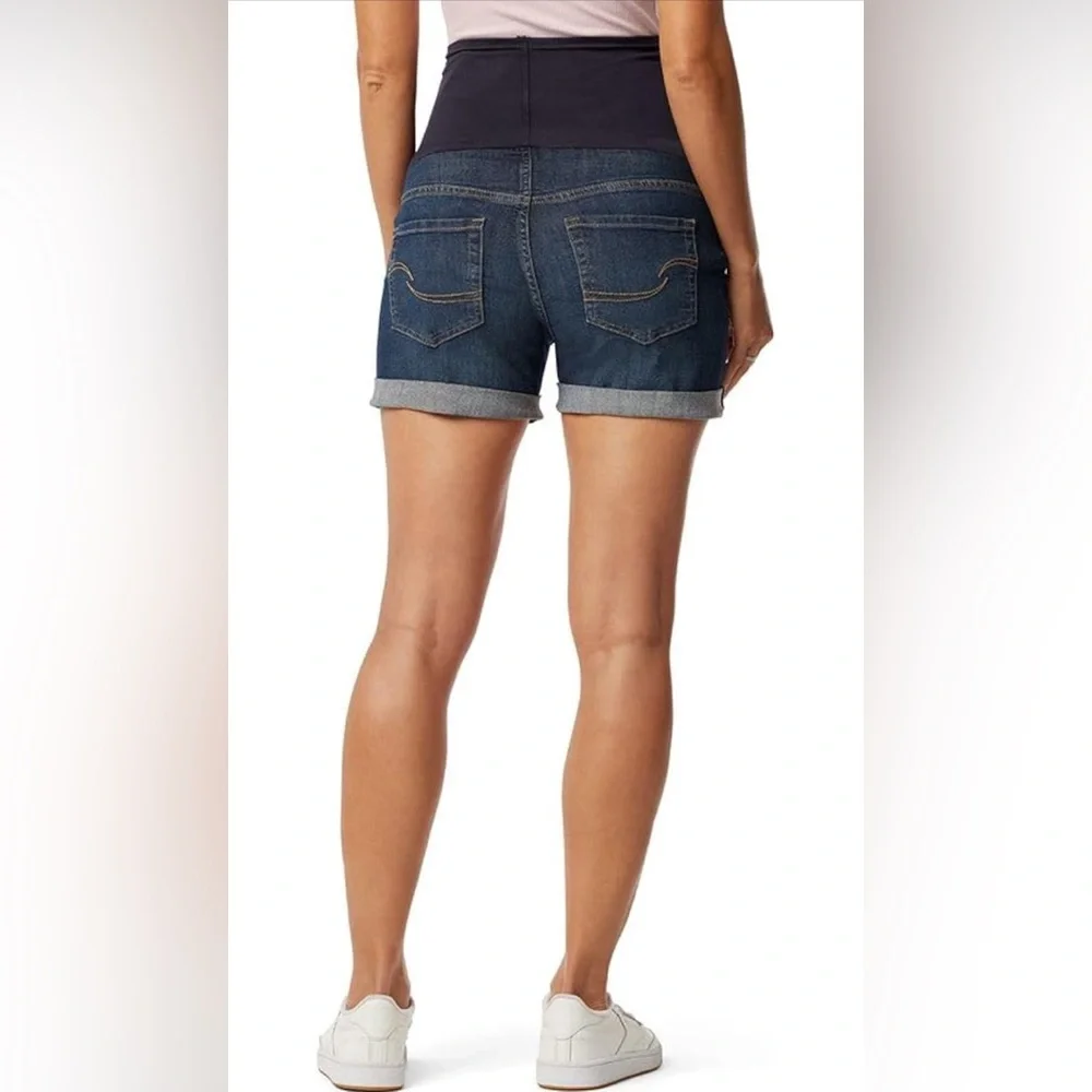 Signature Levi Strauss Women’s Simply Stretch Maternity Shortie S SMALL Mid-rise - Picture 3 of 6